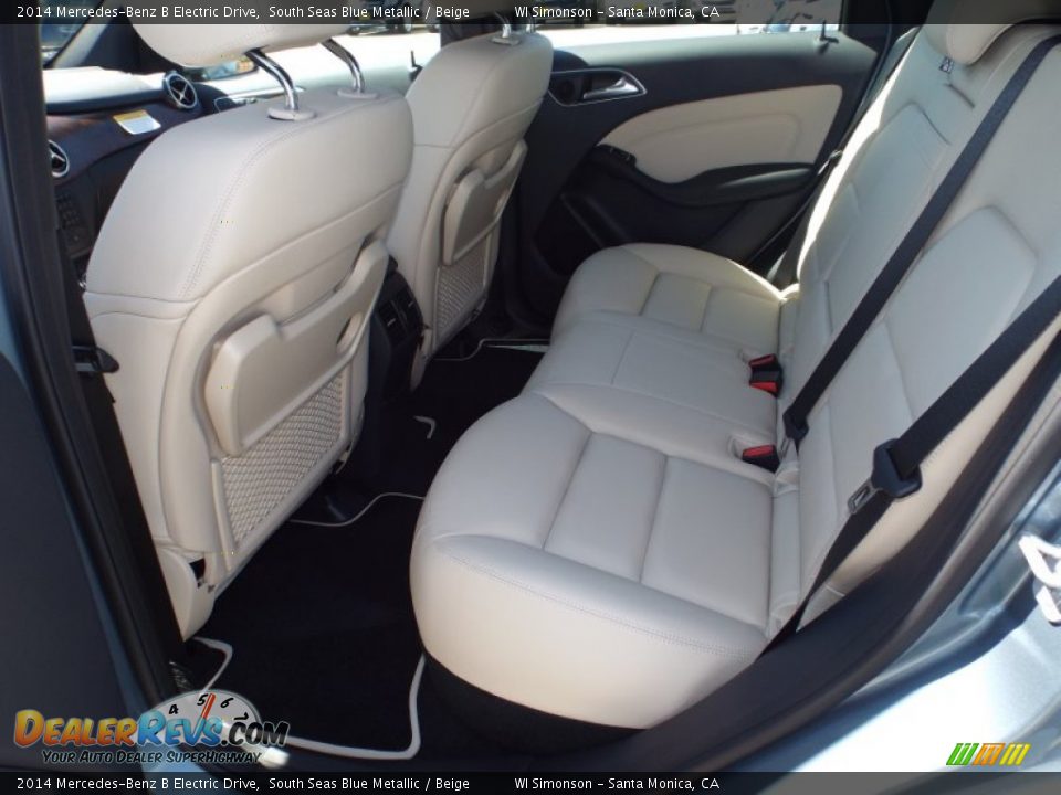 Rear Seat of 2014 Mercedes-Benz B Electric Drive Photo #7