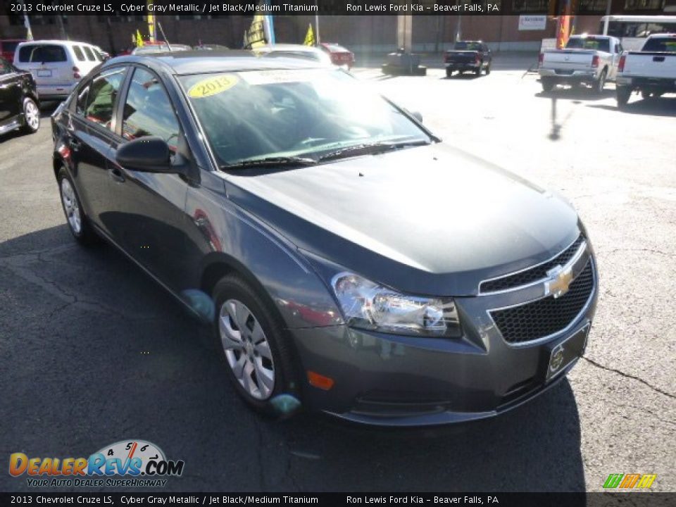 2013 Chevrolet Cruze LS Cyber Gray Metallic / Jet Black/Medium Titanium Photo #2