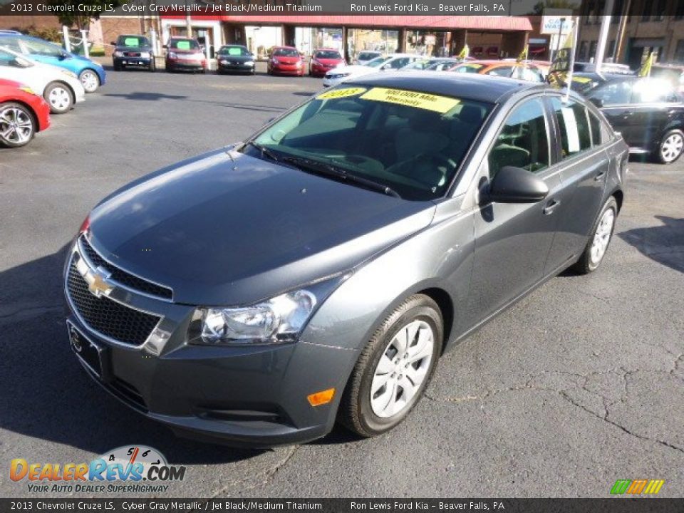 2013 Chevrolet Cruze LS Cyber Gray Metallic / Jet Black/Medium Titanium Photo #4