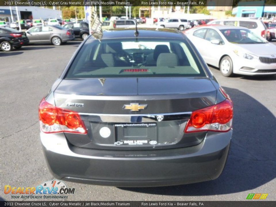2013 Chevrolet Cruze LS Cyber Gray Metallic / Jet Black/Medium Titanium Photo #7