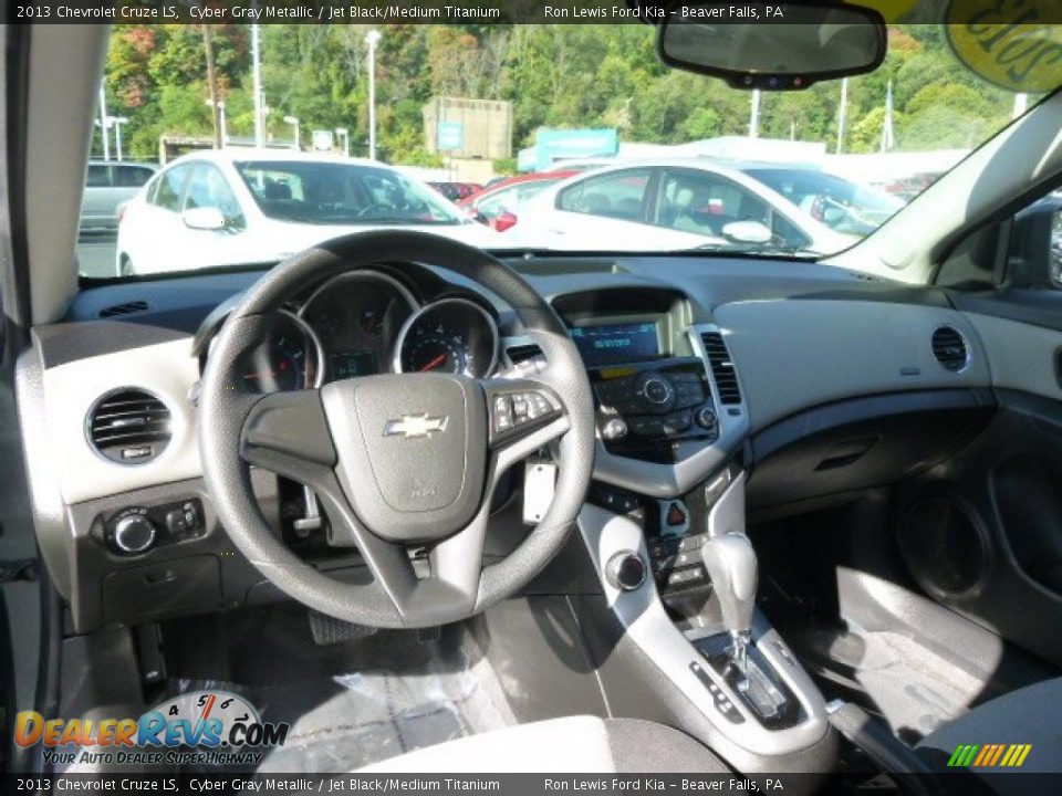 2013 Chevrolet Cruze LS Cyber Gray Metallic / Jet Black/Medium Titanium Photo #14