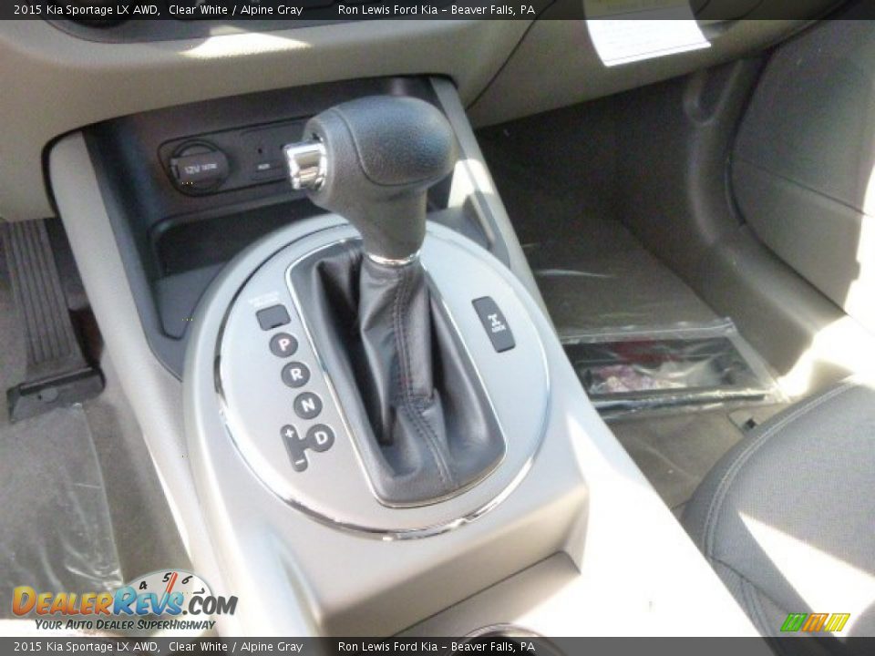 2015 Kia Sportage LX AWD Clear White / Alpine Gray Photo #18