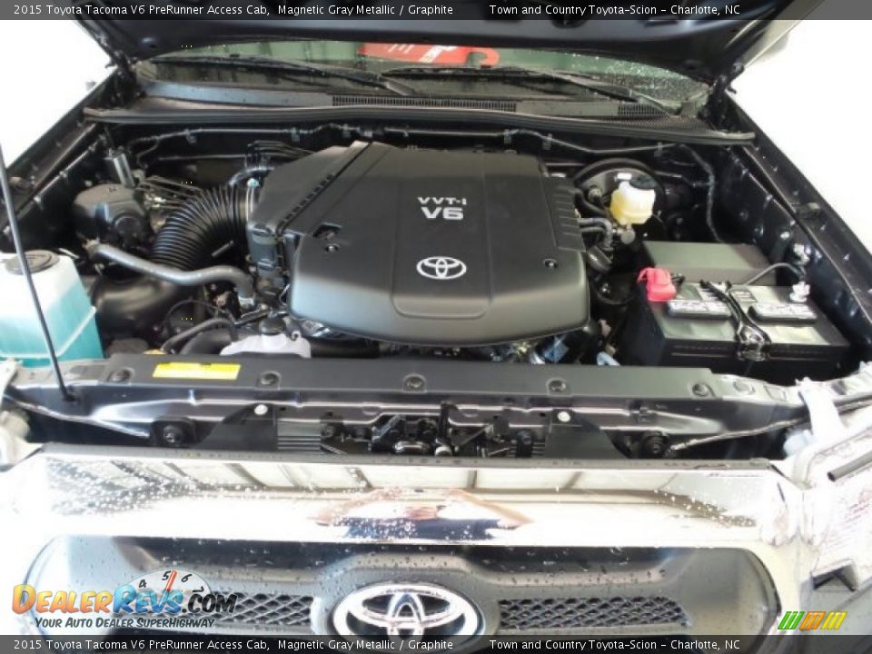 2015 Toyota Tacoma V6 PreRunner Access Cab Magnetic Gray Metallic / Graphite Photo #25