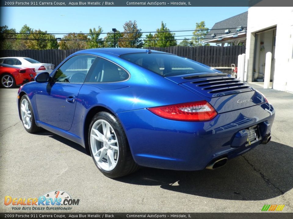 2009 Porsche 911 Carrera Coupe Aqua Blue Metallic / Black Photo #3