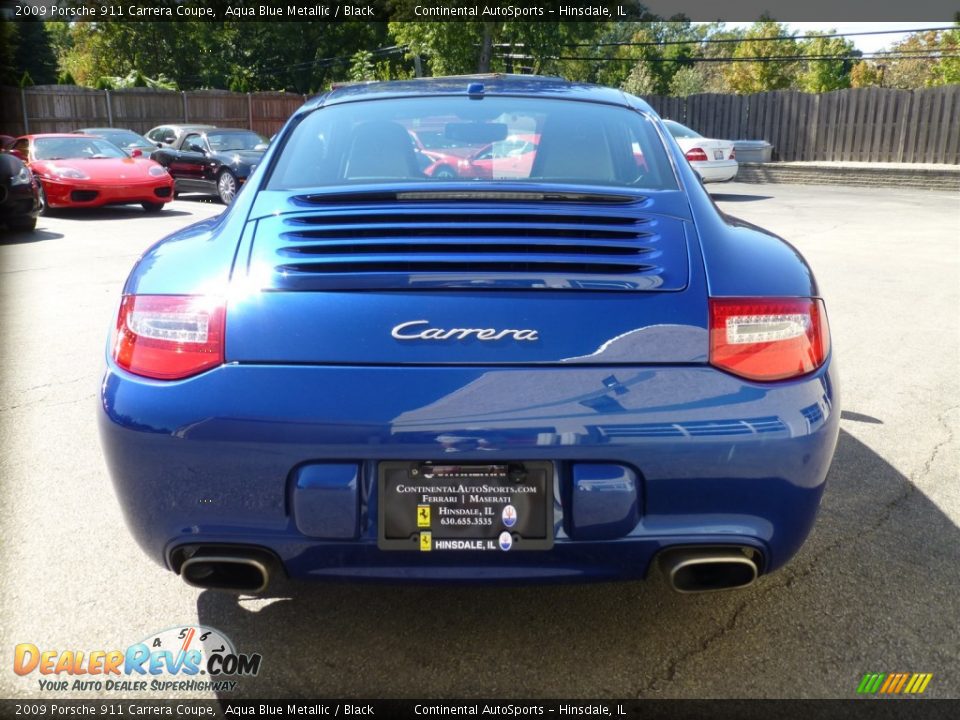 2009 Porsche 911 Carrera Coupe Aqua Blue Metallic / Black Photo #4