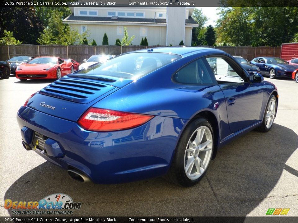 2009 Porsche 911 Carrera Coupe Aqua Blue Metallic / Black Photo #5