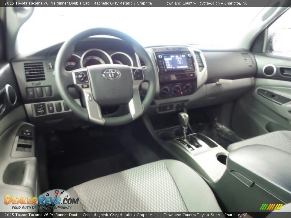 2015 Toyota Tacoma V6 PreRunner Double Cab Magnetic Gray Metallic / Graphite Photo #6