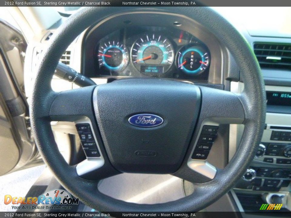 2012 Ford Fusion SE Sterling Grey Metallic / Charcoal Black Photo #17