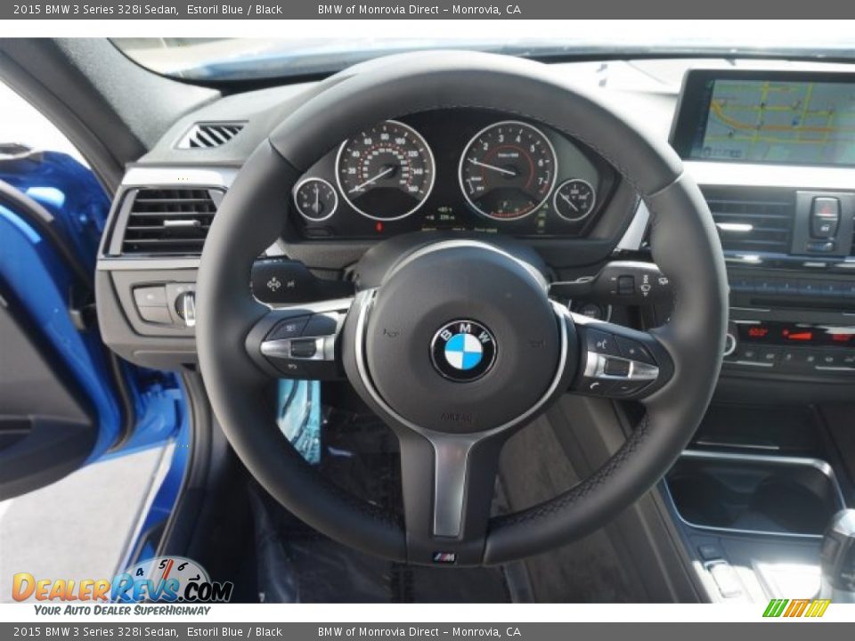 2015 BMW 3 Series 328i Sedan Estoril Blue / Black Photo #8