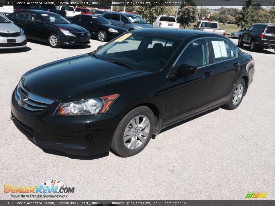 2012 Honda Accord SE Sedan Crystal Black Pearl / Black Photo #3