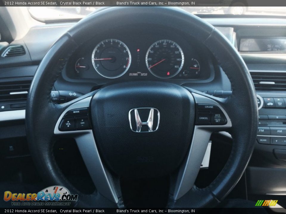 2012 Honda Accord SE Sedan Crystal Black Pearl / Black Photo #6