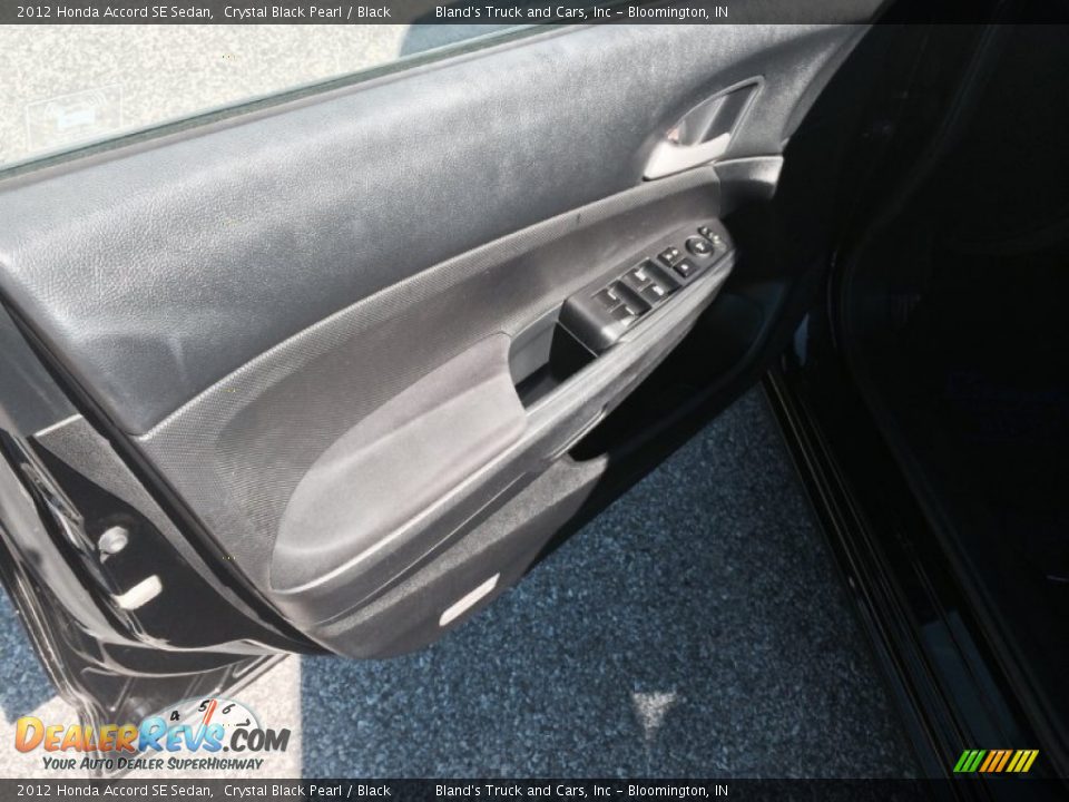 2012 Honda Accord SE Sedan Crystal Black Pearl / Black Photo #7