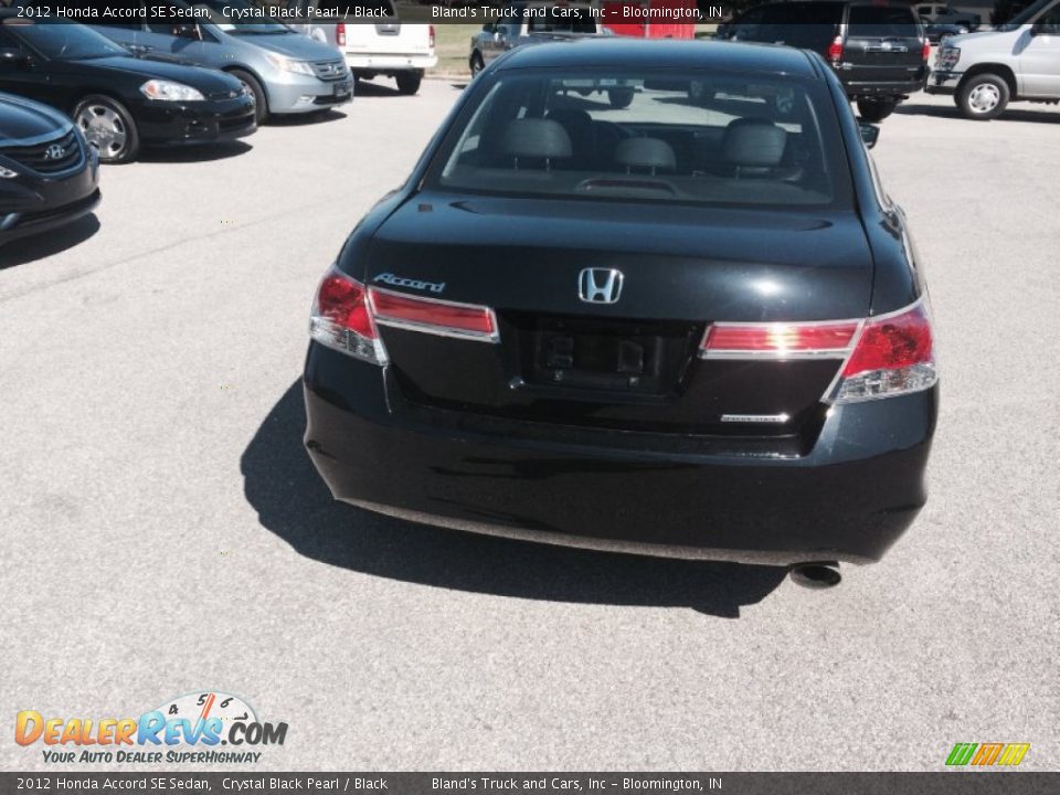 2012 Honda Accord SE Sedan Crystal Black Pearl / Black Photo #8