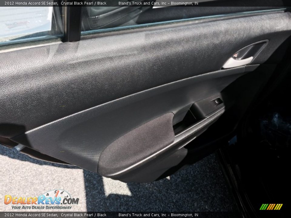 2012 Honda Accord SE Sedan Crystal Black Pearl / Black Photo #9