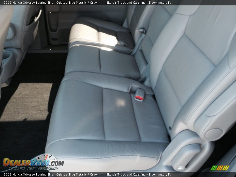 2012 Honda Odyssey Touring Elite Celestial Blue Metallic / Gray Photo #6