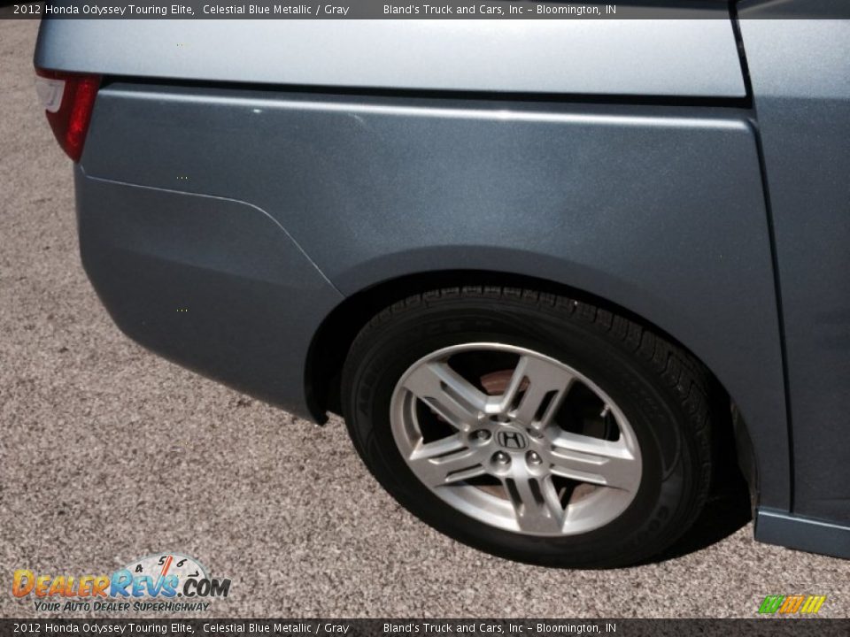 2012 Honda Odyssey Touring Elite Celestial Blue Metallic / Gray Photo #13