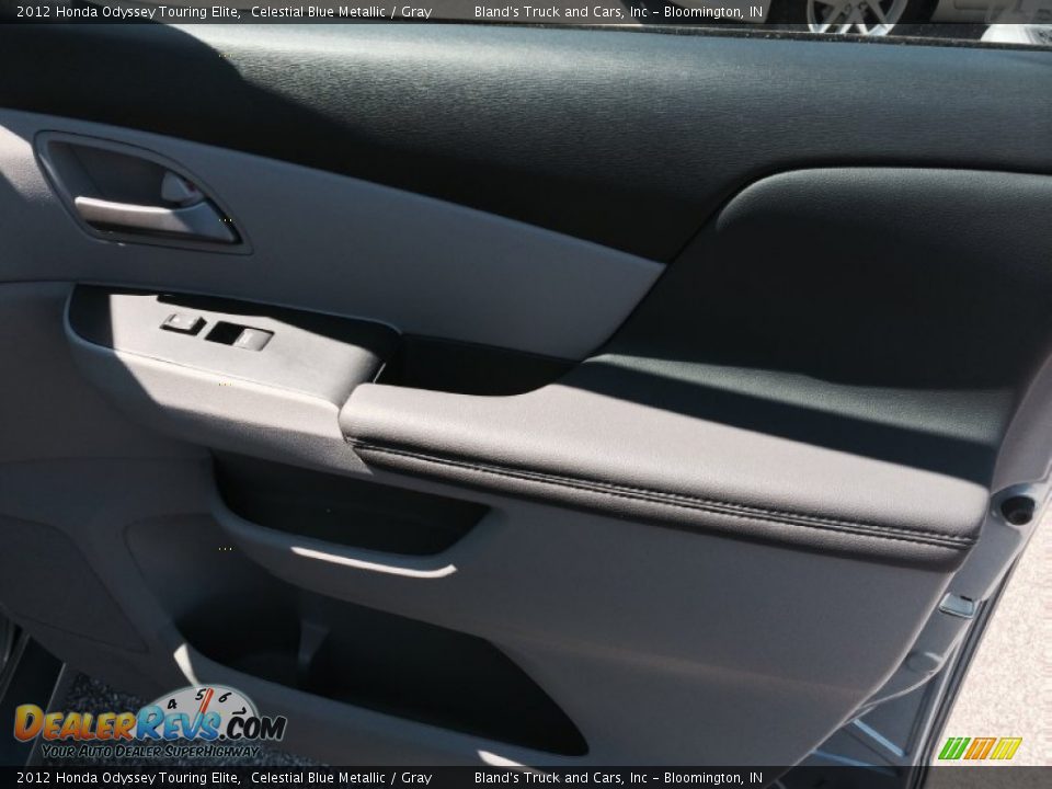 2012 Honda Odyssey Touring Elite Celestial Blue Metallic / Gray Photo #19