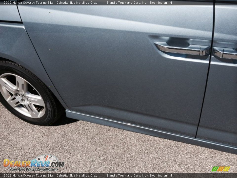 2012 Honda Odyssey Touring Elite Celestial Blue Metallic / Gray Photo #23