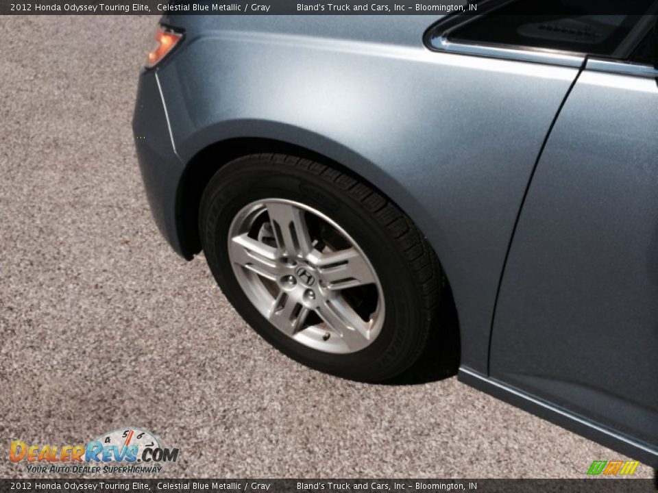 2012 Honda Odyssey Touring Elite Celestial Blue Metallic / Gray Photo #33
