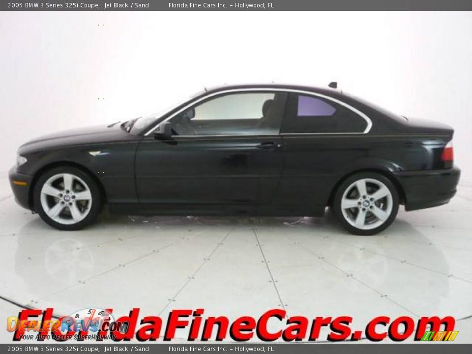 2005 BMW 3 Series 325i Coupe Jet Black / Sand Photo #3