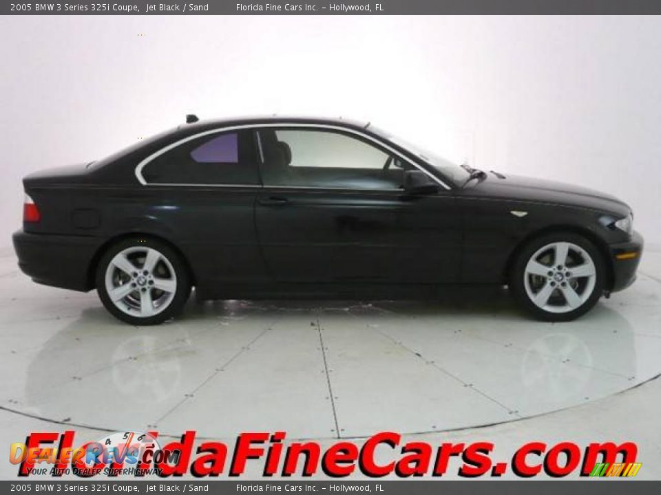 2005 BMW 3 Series 325i Coupe Jet Black / Sand Photo #4
