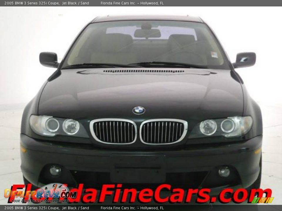 2005 BMW 3 Series 325i Coupe Jet Black / Sand Photo #5