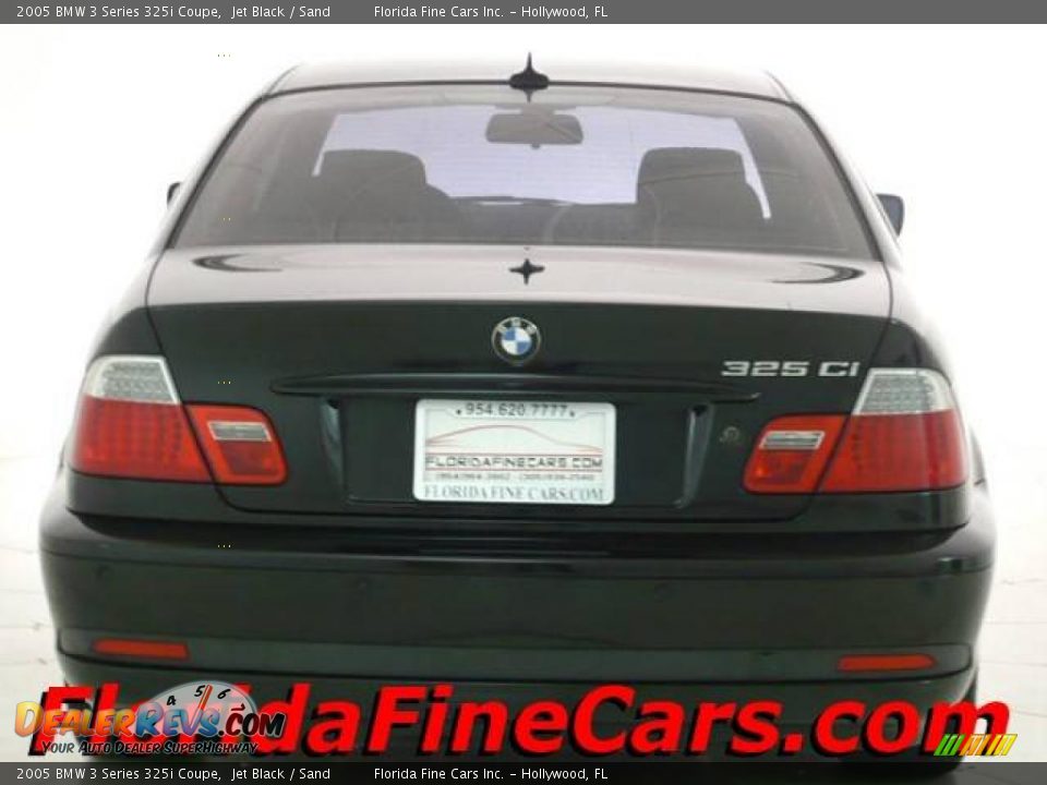 2005 BMW 3 Series 325i Coupe Jet Black / Sand Photo #6