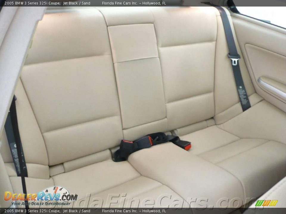 2005 BMW 3 Series 325i Coupe Jet Black / Sand Photo #13