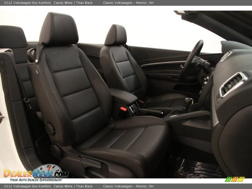 2012 Volkswagen Eos Komfort Candy White / Titan Black Photo #21