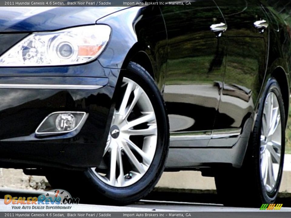 2011 Hyundai Genesis 4.6 Sedan Black Noir Pearl / Saddle Photo #21