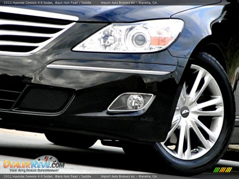 2011 Hyundai Genesis 4.6 Sedan Black Noir Pearl / Saddle Photo #22
