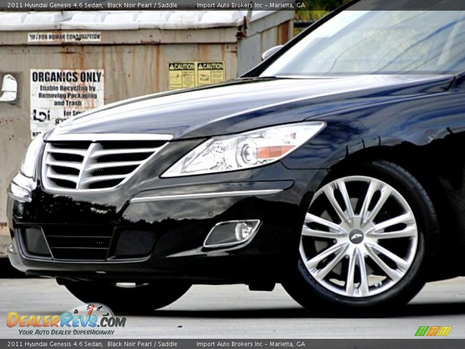 2011 Hyundai Genesis 4.6 Sedan Black Noir Pearl / Saddle Photo #25