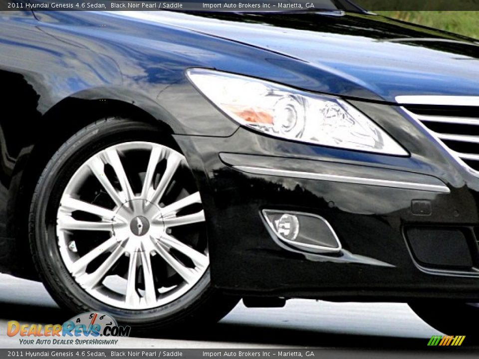 2011 Hyundai Genesis 4.6 Sedan Black Noir Pearl / Saddle Photo #30