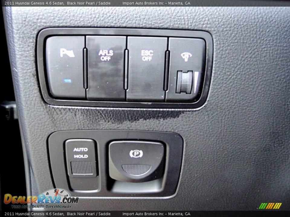 2011 Hyundai Genesis 4.6 Sedan Black Noir Pearl / Saddle Photo #34