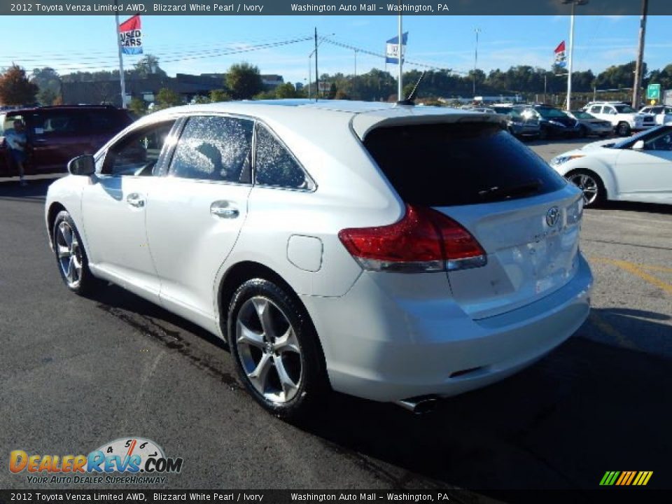 2012 Toyota Venza Limited AWD Blizzard White Pearl / Ivory Photo #7