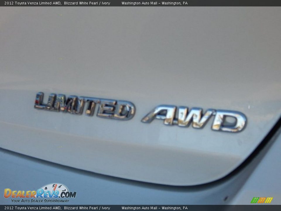 2012 Toyota Venza Limited AWD Blizzard White Pearl / Ivory Photo #9