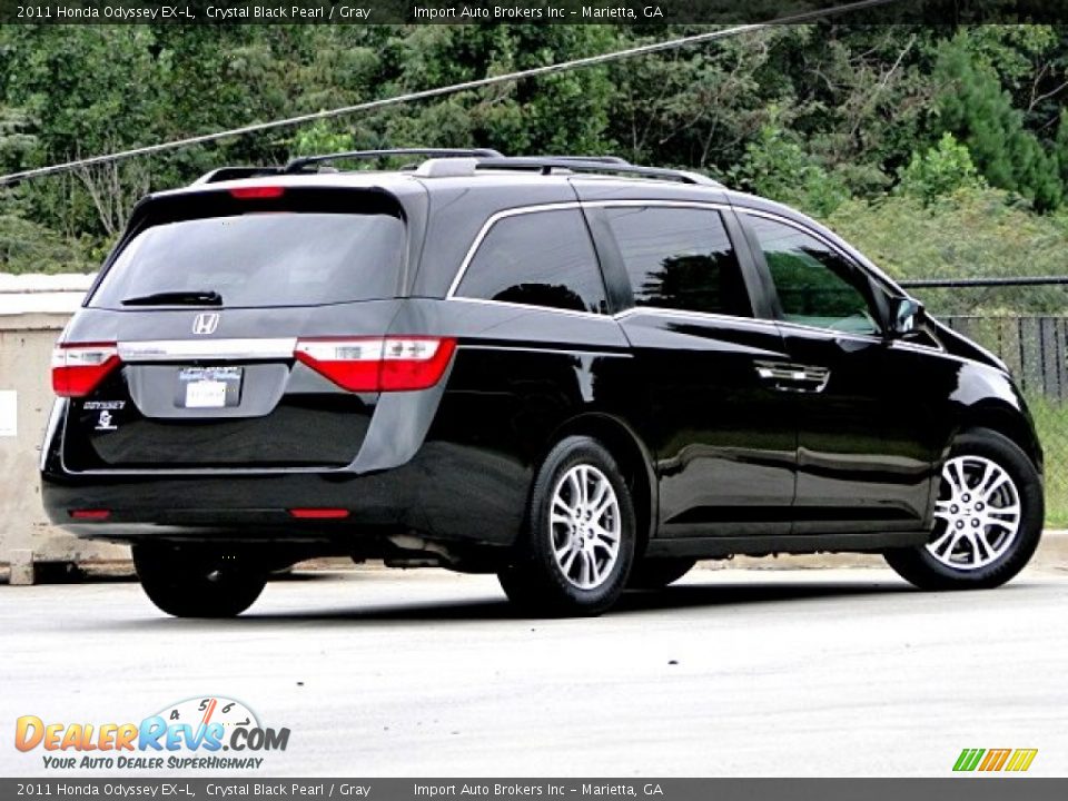 2011 Honda Odyssey EX-L Crystal Black Pearl / Gray Photo #1