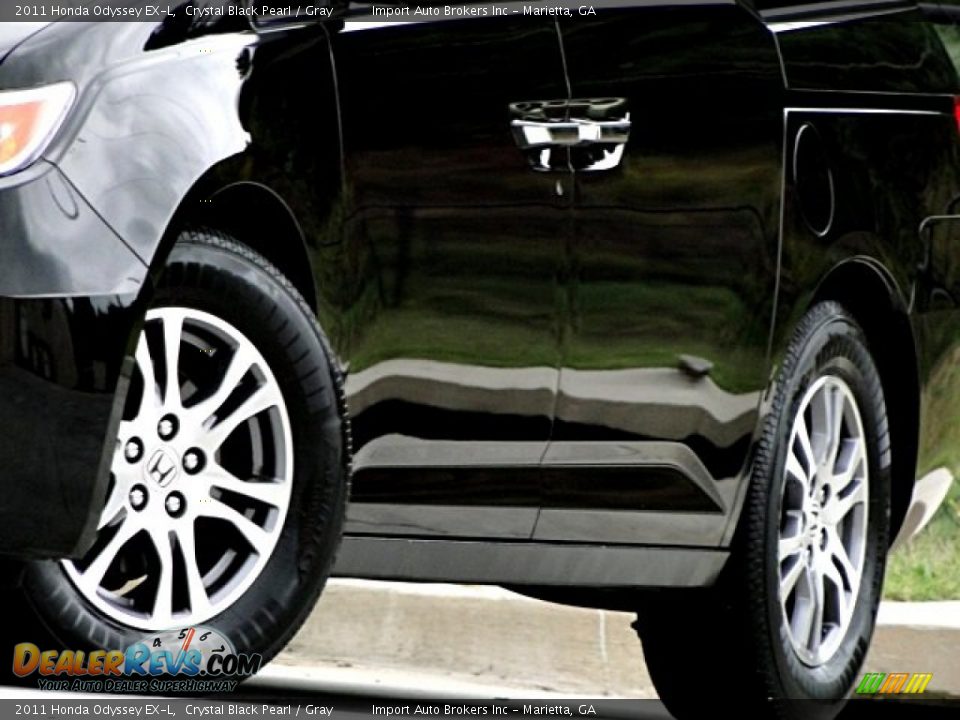 2011 Honda Odyssey EX-L Crystal Black Pearl / Gray Photo #14