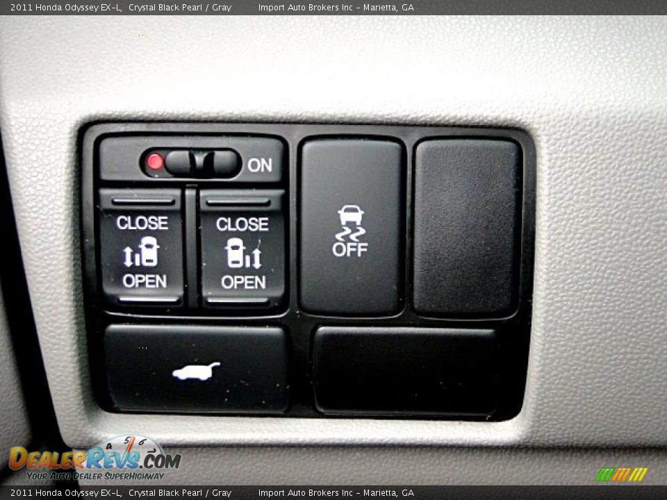 2011 Honda Odyssey EX-L Crystal Black Pearl / Gray Photo #25
