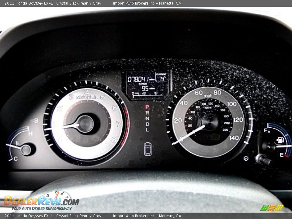 2011 Honda Odyssey EX-L Crystal Black Pearl / Gray Photo #26