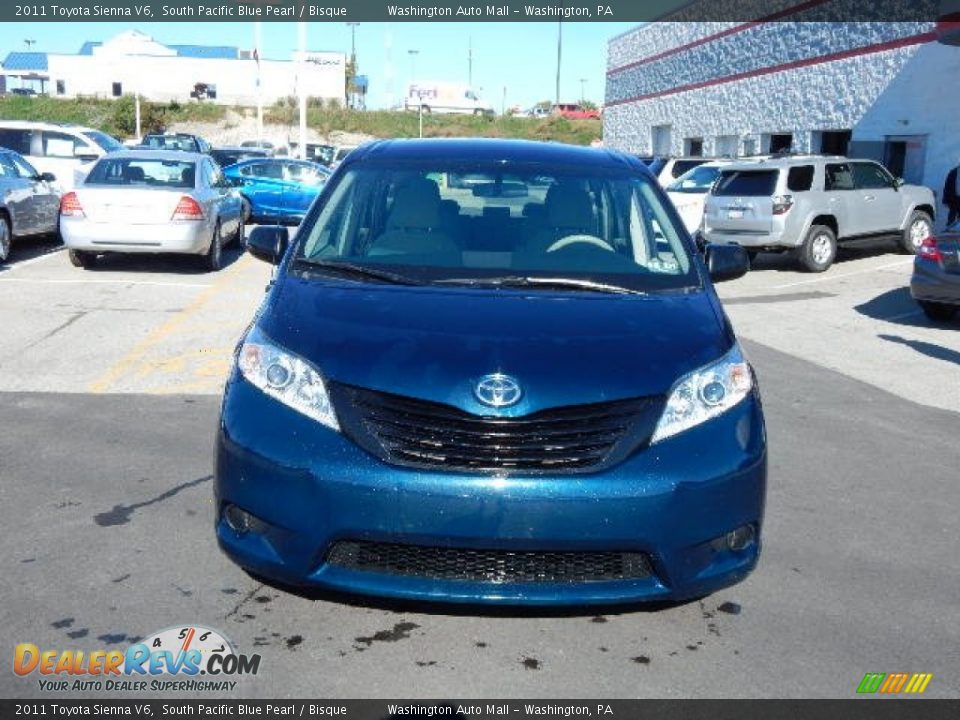 2011 Toyota Sienna V6 South Pacific Blue Pearl / Bisque Photo #4