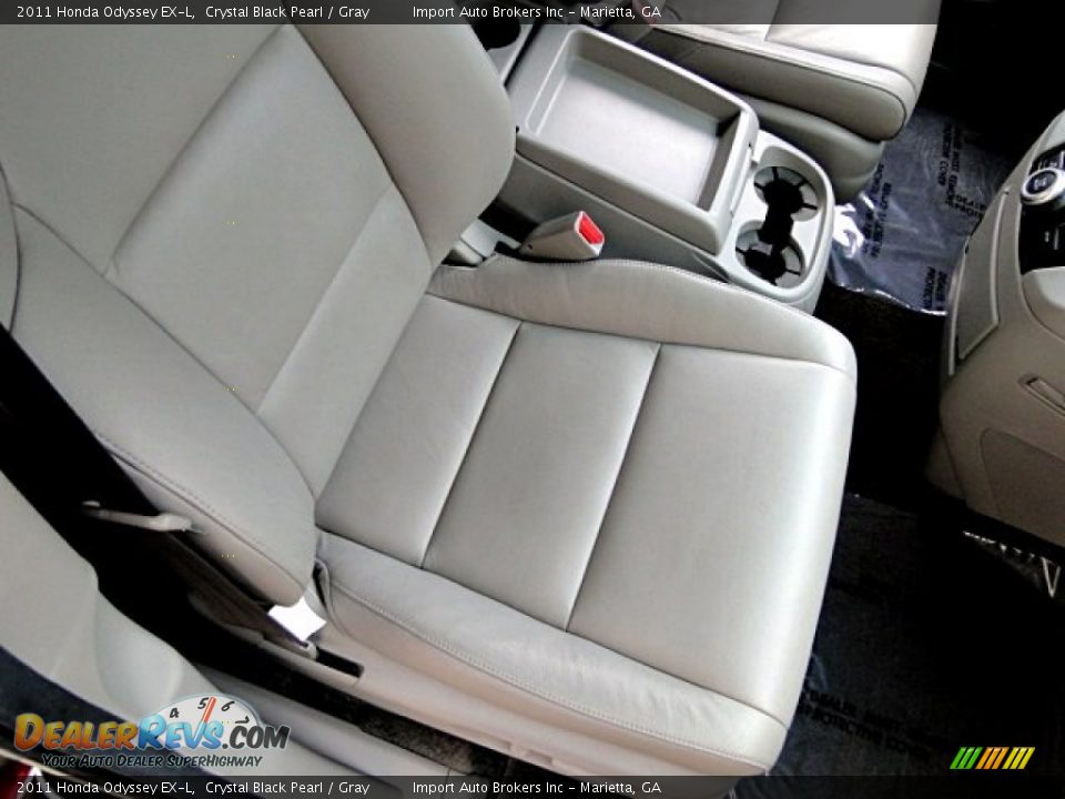 2011 Honda Odyssey EX-L Crystal Black Pearl / Gray Photo #35
