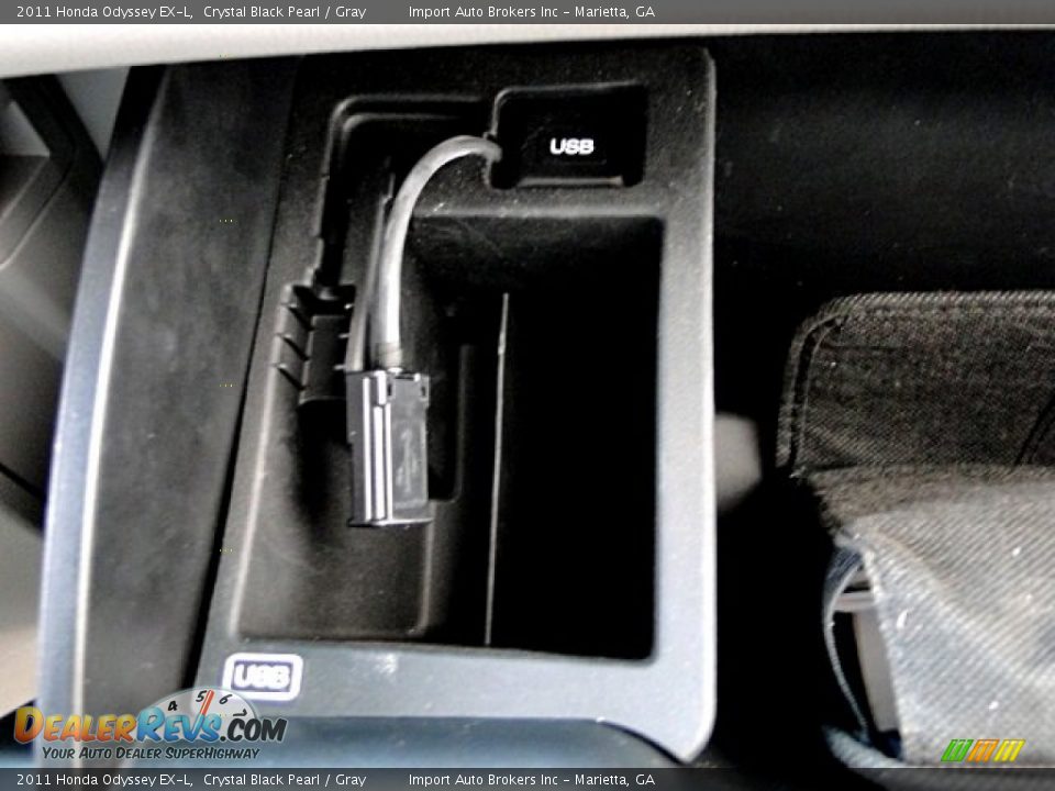 2011 Honda Odyssey EX-L Crystal Black Pearl / Gray Photo #36
