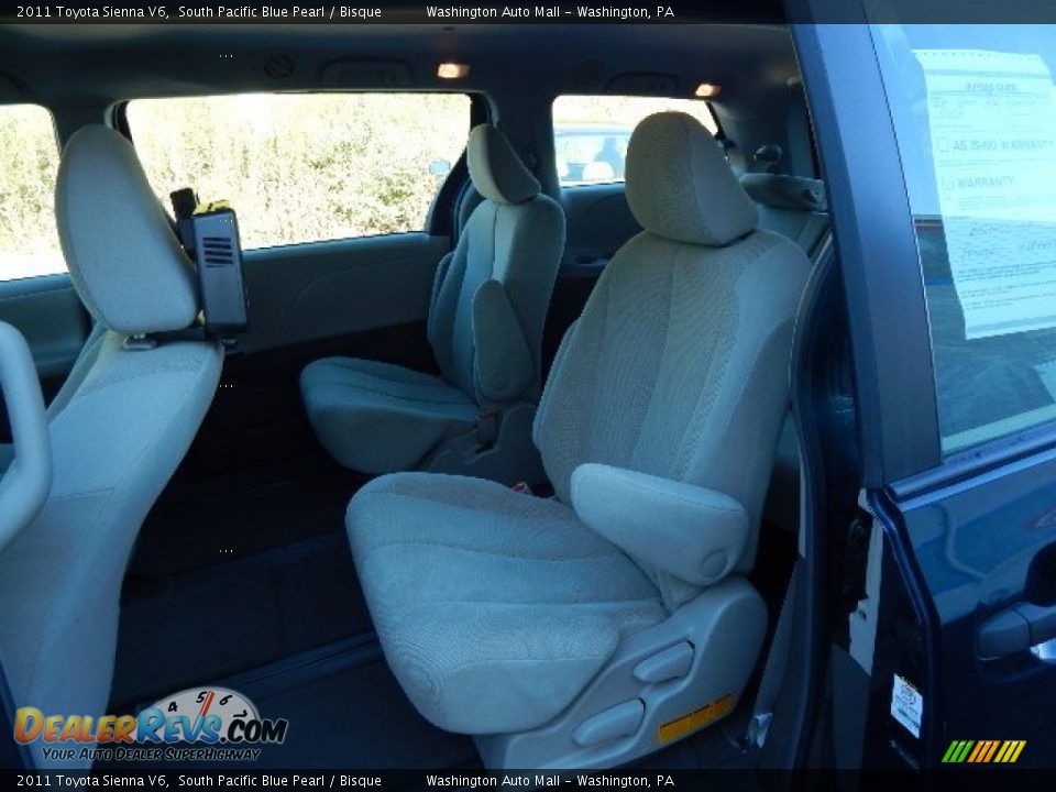 2011 Toyota Sienna V6 South Pacific Blue Pearl / Bisque Photo #16