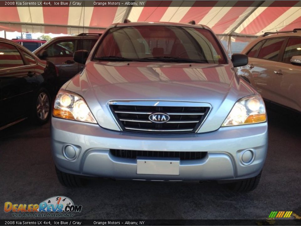 2008 Kia Sorento LX 4x4 Ice Blue / Gray Photo #2