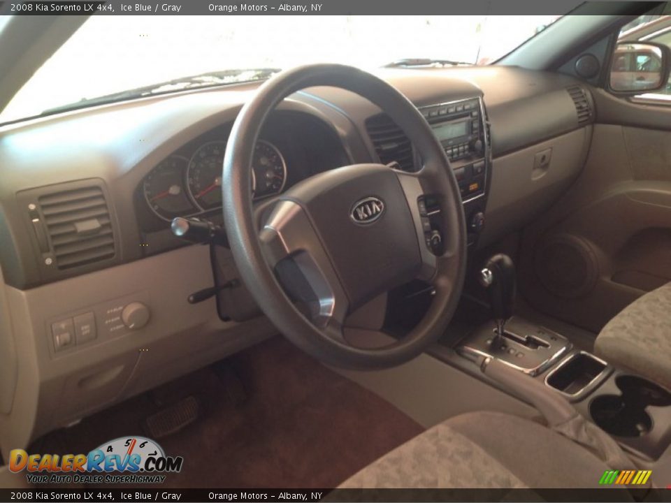 2008 Kia Sorento LX 4x4 Ice Blue / Gray Photo #6