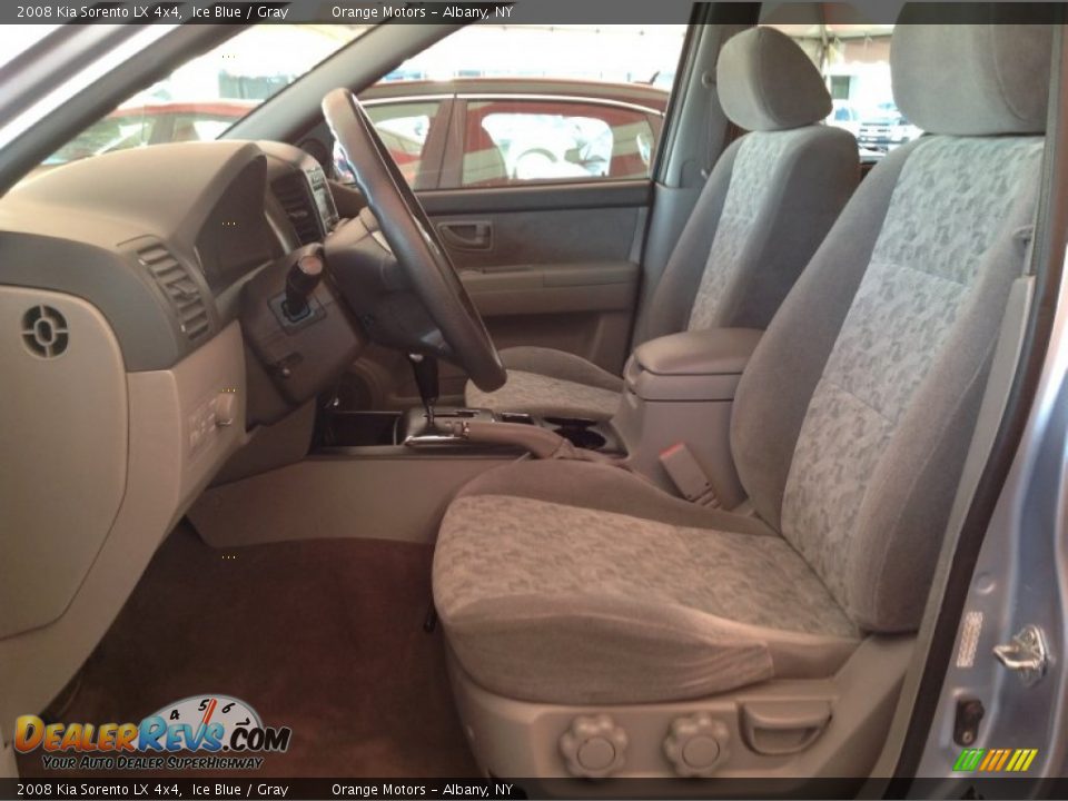 2008 Kia Sorento LX 4x4 Ice Blue / Gray Photo #7