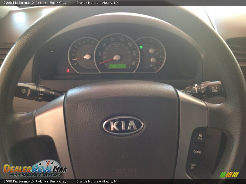 2008 Kia Sorento LX 4x4 Ice Blue / Gray Photo #8