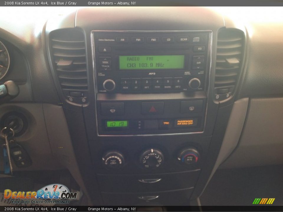 2008 Kia Sorento LX 4x4 Ice Blue / Gray Photo #9