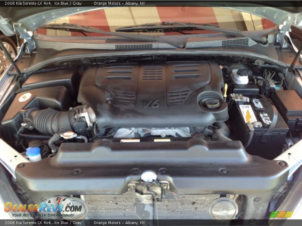 2008 Kia Sorento LX 4x4 Ice Blue / Gray Photo #17